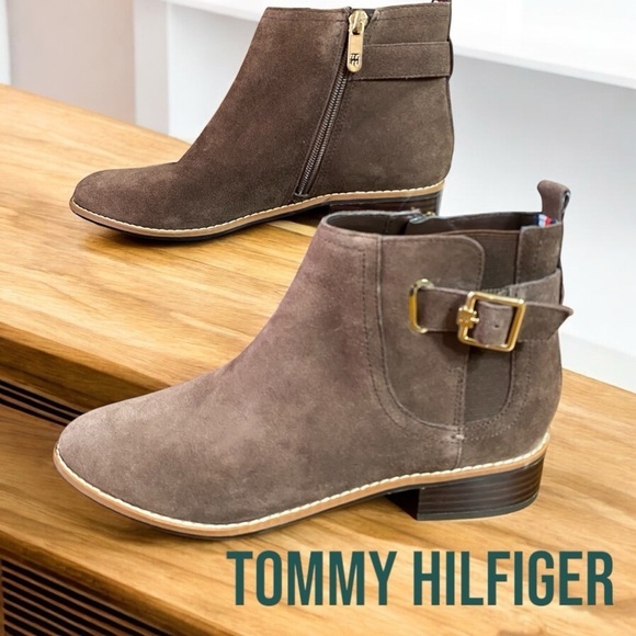 Tommy Hilfiger “terez” size 7.5 zip ankle bootie, beautiful chocolate brown NWOB - Picture 9 of 15